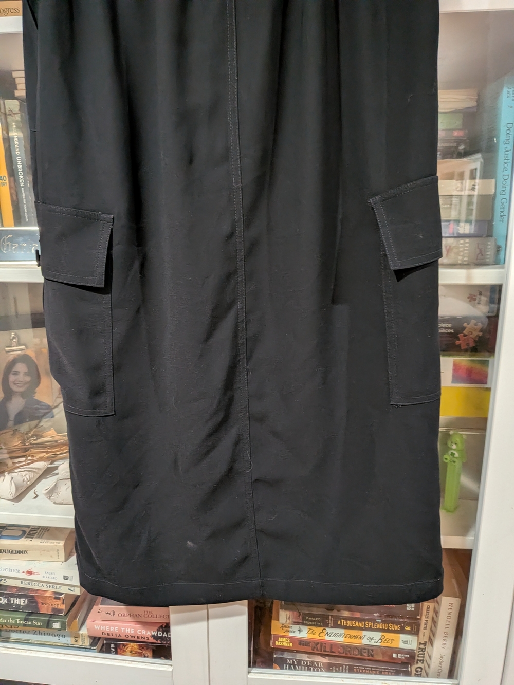 Black Cargo style Skirt